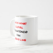 treuer Fan aus San Antonio Kaffeetasse (Vorderseite Links)