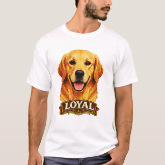 Treuer Golden Retriever Vintage-Hundefreund T-Shirt