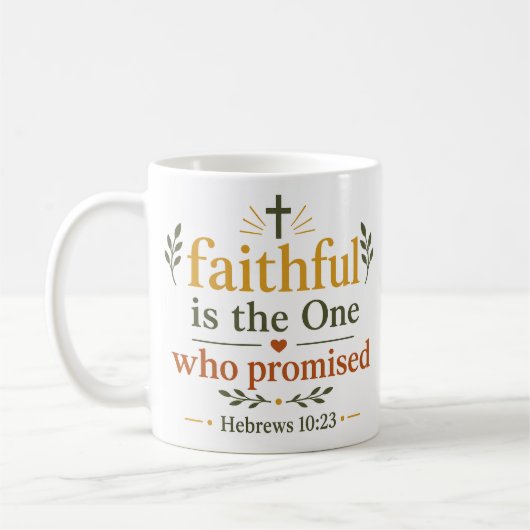 Treuer Ist Der, Der Das Versprechen Gab Christlich Kaffeetasse (Links)