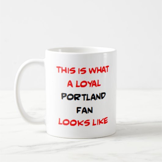 treuer Portland-Fan, loyal Kaffeetasse (Links)