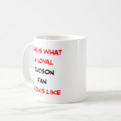 treuer Tucson-Fan Kaffeetasse (Vorderseite Links)