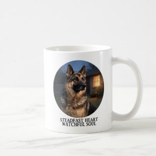 Treues Herz Deutscher Schäferhund Kaffeetasse