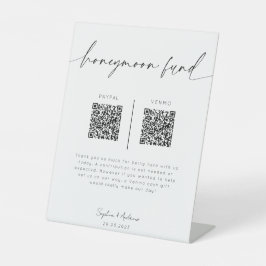 Treuhandfonds QR Code-Zeichen | Minimalistische Ho Sockelschild