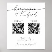 Treuhandfonds QR Code-Zeichen Poster (Vorne)