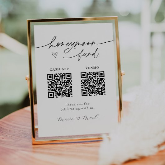 Treuhandfonds QR Code-Zeichen Poster