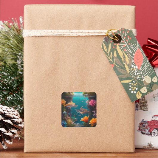 Treuhandfonds Quadratischer Aufkleber (Feiertag)