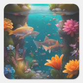 Treuhandfonds Quadratischer Aufkleber (Vorderseite)