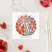 Treuhandgötter planen Bible Verse Wildblume Serviette (Beispiel)