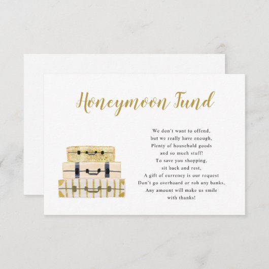 Treuhandkarte für Gepäckstücke Einladung (Vorne/Hinten)