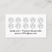 Treuhandkarte für Hunde Treuekarte (Rückseite)