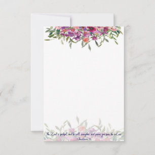 Treuherzige Aquarell-Blumen Karte
