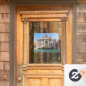 Trevi-Brunnen am frühen Morgen - Rom, Italien Fensteraufkleber (Haustür)