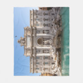 Trevi-Brunnen am frühen Morgen - Rom, Italien Fleecedecke (Vorderseite)