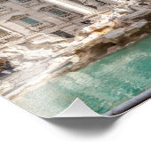 Trevi-Brunnen am frühen Morgen - Rom, Italien Fotodruck (Ecke)