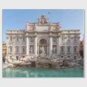 Trevi-Brunnen am frühen Morgen - Rom, Italien Geschenkpapier (Flach)