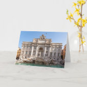 Trevi-Brunnen am frühen Morgen - Rom, Italien Karte (Gelbe Blume)