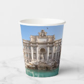 Trevi-Brunnen am frühen Morgen - Rom, Italien Pappbecher (Rückseite)