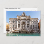 Trevi-Brunnen am frühen Morgen - Rom, Italien Postkarte (Vorne/Hinten)