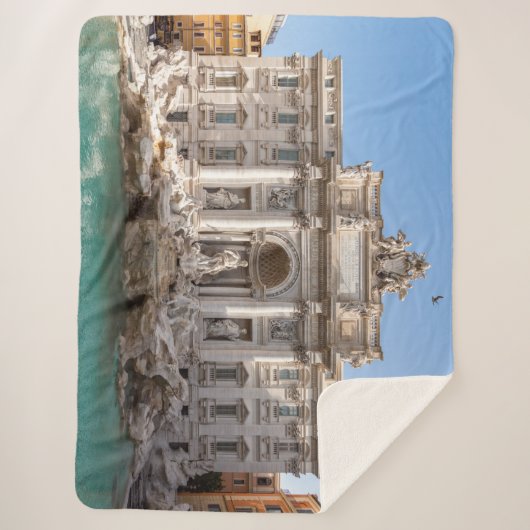 Trevi-Brunnen am frühen Morgen - Rom, Italien Sherpadecke (Vorderseite)