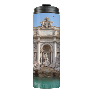 Trevi-Brunnen am frühen Morgen - Rom, Italien Thermosbecher