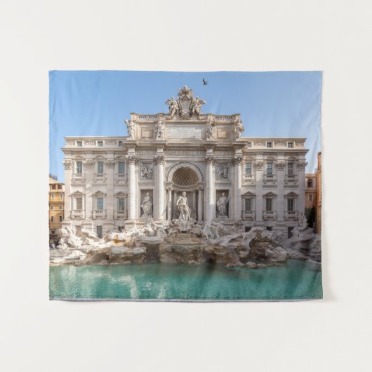 Trevi-Brunnen am frühen Morgen - Rom, Italien Wandteppich (Vorderseite (Horizontal))