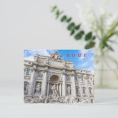 Trevi-Brunnen Aussicht Postkarte (Stehend Vorderseite)