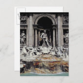 Trevi-Brunnen, Baujahr 1732-62 Postkarte (Vorne/Hinten)