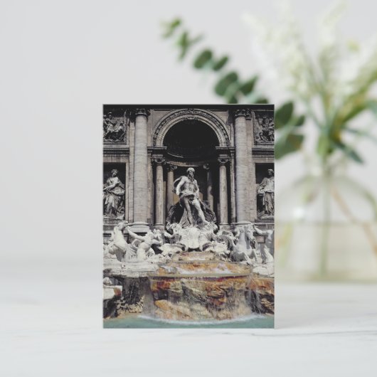 Trevi-Brunnen, Baujahr 1732-62 Postkarte (Stehend Vorderseite)