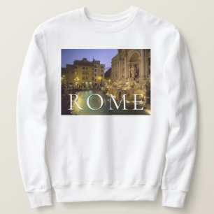 Trevi-Brunnen bei Nacht   Rom, Latium, Italien Sweatshirt