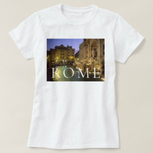 Trevi-Brunnen bei Nacht Rom, Latium, Italien T-Shirt