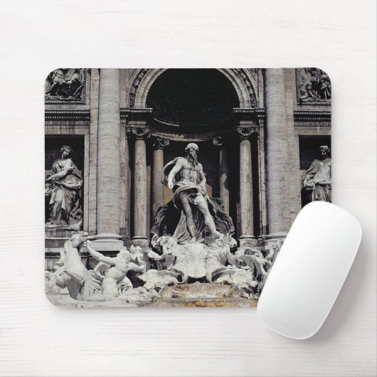 Trevi-Brunnen, errichtet 1732-62 Mousepad (Mit Mouse)