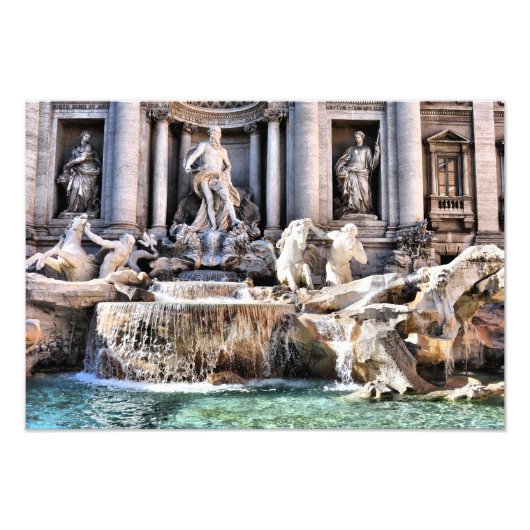 TREVI-BRUNNEN FOTODRUCK (Vorne)