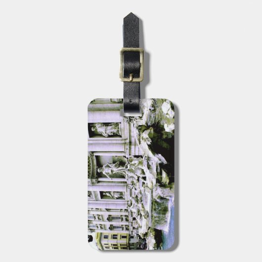 Trevi-Brunnen Gepäckanhänger (Vorderseite vertikal)