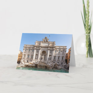 Trevi-Brunnen in der frühen Morgensonne - Rom, Ita Karte
