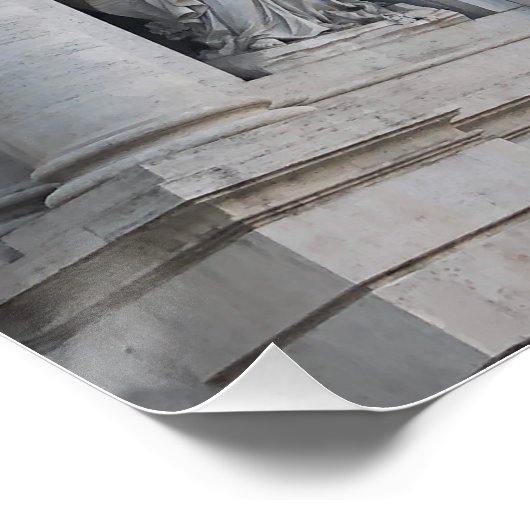 Trevi-Brunnen in Rom Poster (Ecke)