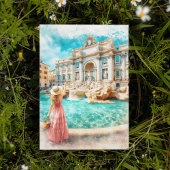 Trevi Brunnen Italien Postkarte