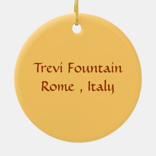 Trevi-Brunnen Keramikornament (Hinten)