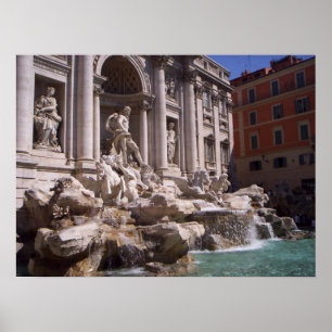 Trevi-Brunnen Poster