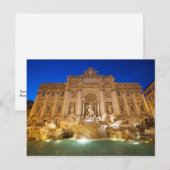 Trevi-Brunnen Postkarte (Vorne/Hinten)