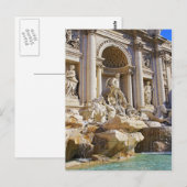 Trevi-Brunnen Postkarte (Vorne/Hinten)