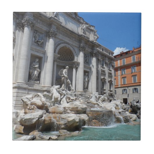 Trevi-Brunnen Rom Fliese (Vorderseite)