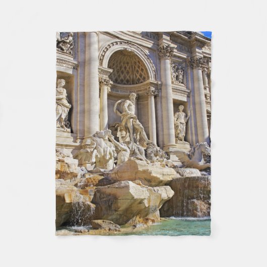 Trevi-Brunnen Rom Fotografie Fleecedecke (Vorderseite)