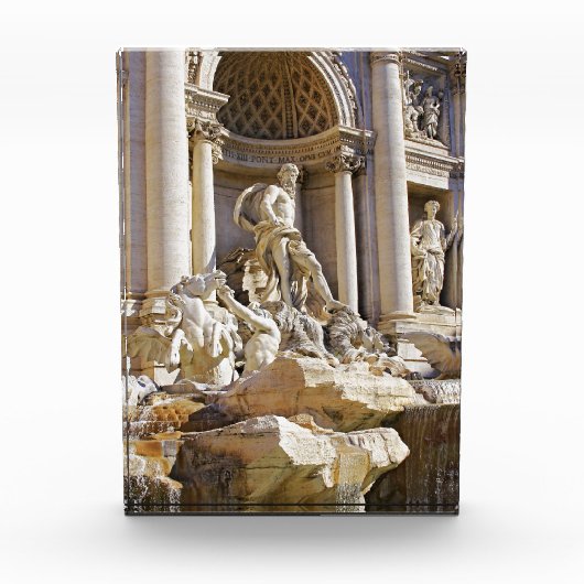 Trevi-Brunnen Rom Fotografie Fotoblock (Vorderseite)