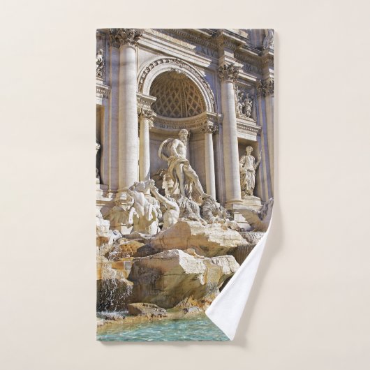 Trevi-Brunnen Rom Fotografie Handtuch (Handtuch)