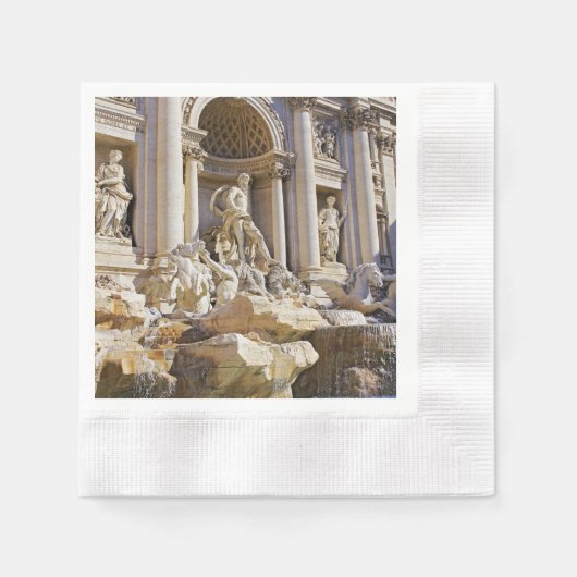 Trevi-Brunnen Rom Fotografie Serviette (Vorderseite)