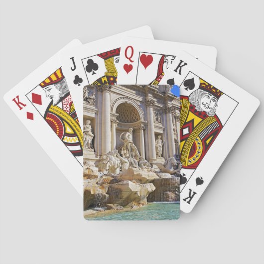 Trevi-Brunnen Rom Fotografie Spielkarten (Rückseite)