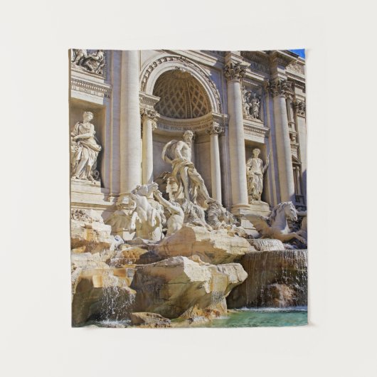 Trevi-Brunnen Rom Fotografie Wandteppich (Vorderseite)
