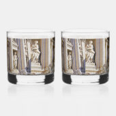 Trevi-Brunnen Rom Fotografie Whiskyglas (Links)