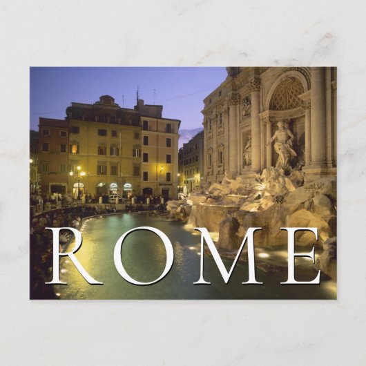 Trevi Brunnen | Rom, Italien | Geburtstag Postkarte (Vorderseite)