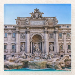 Trevi-Brunnen, Rom, Italien Glasuntersetzer